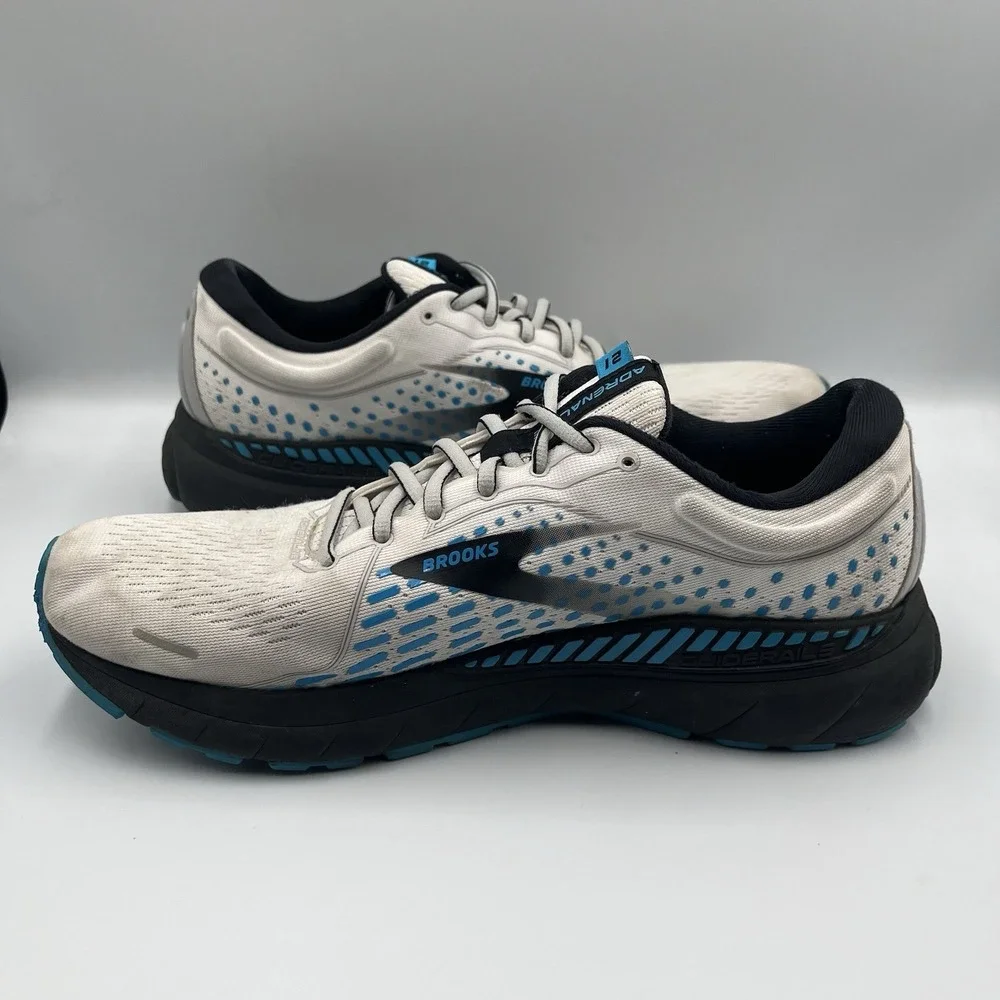 Brooks Adrenaline‎ 21 Men's Size 10 D (Medium) Running Shoes Gray Gym *READ*